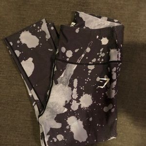 Gymshark Acid wash splatter leggings